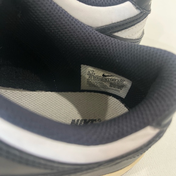 Nike Dunk Low Black White Panda Sneakers Shoes Youth 6.5 Womens 8 - Picture 7 of 9